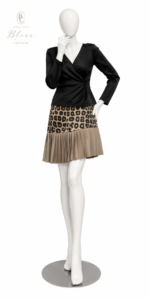 Leopard Pleated Mini Dress Set