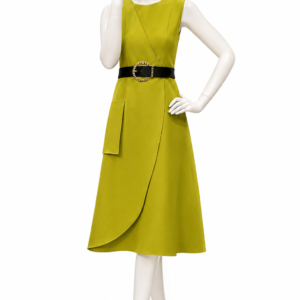 Lime Elegance Midi Dress